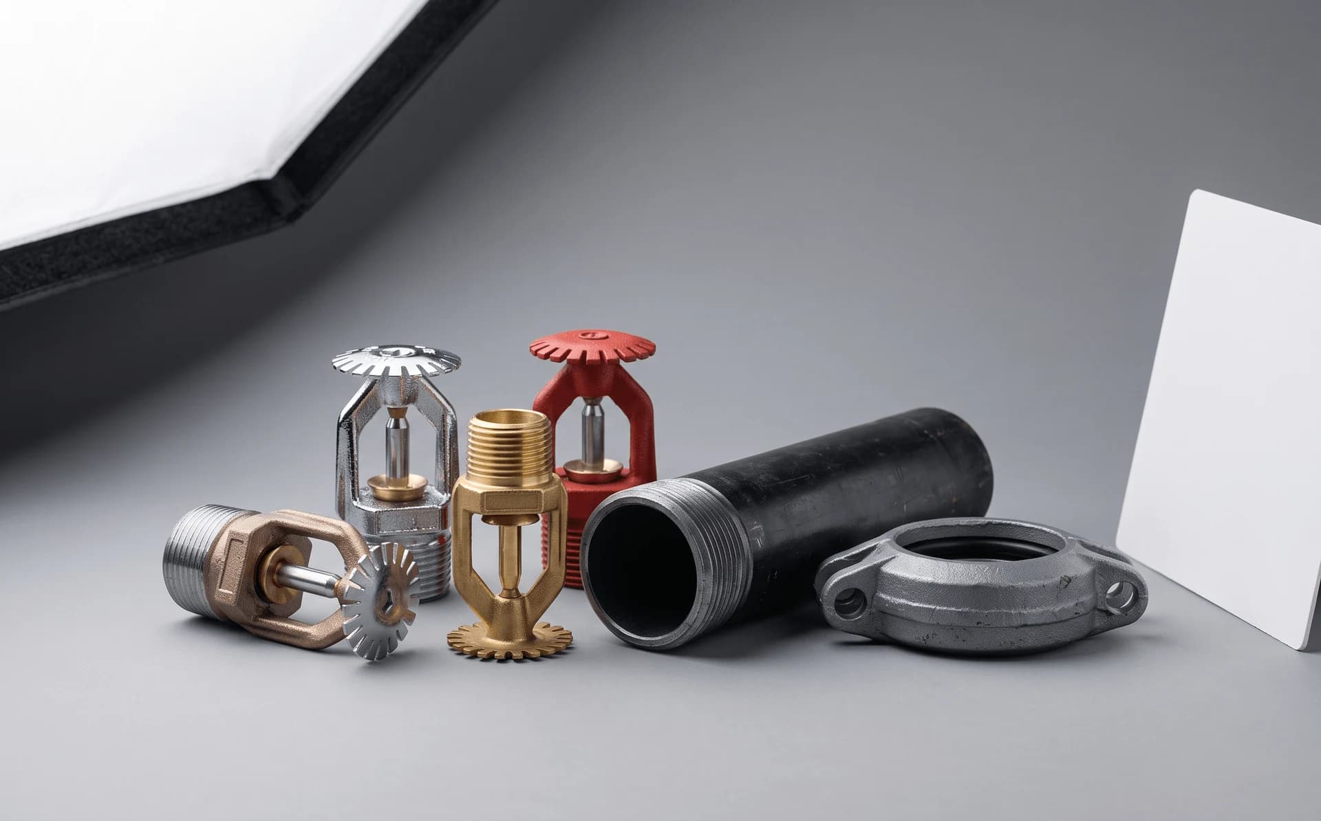 Nhóm đầu phun sprinkler và phụ kiện hệ cấp nước chữa cháy