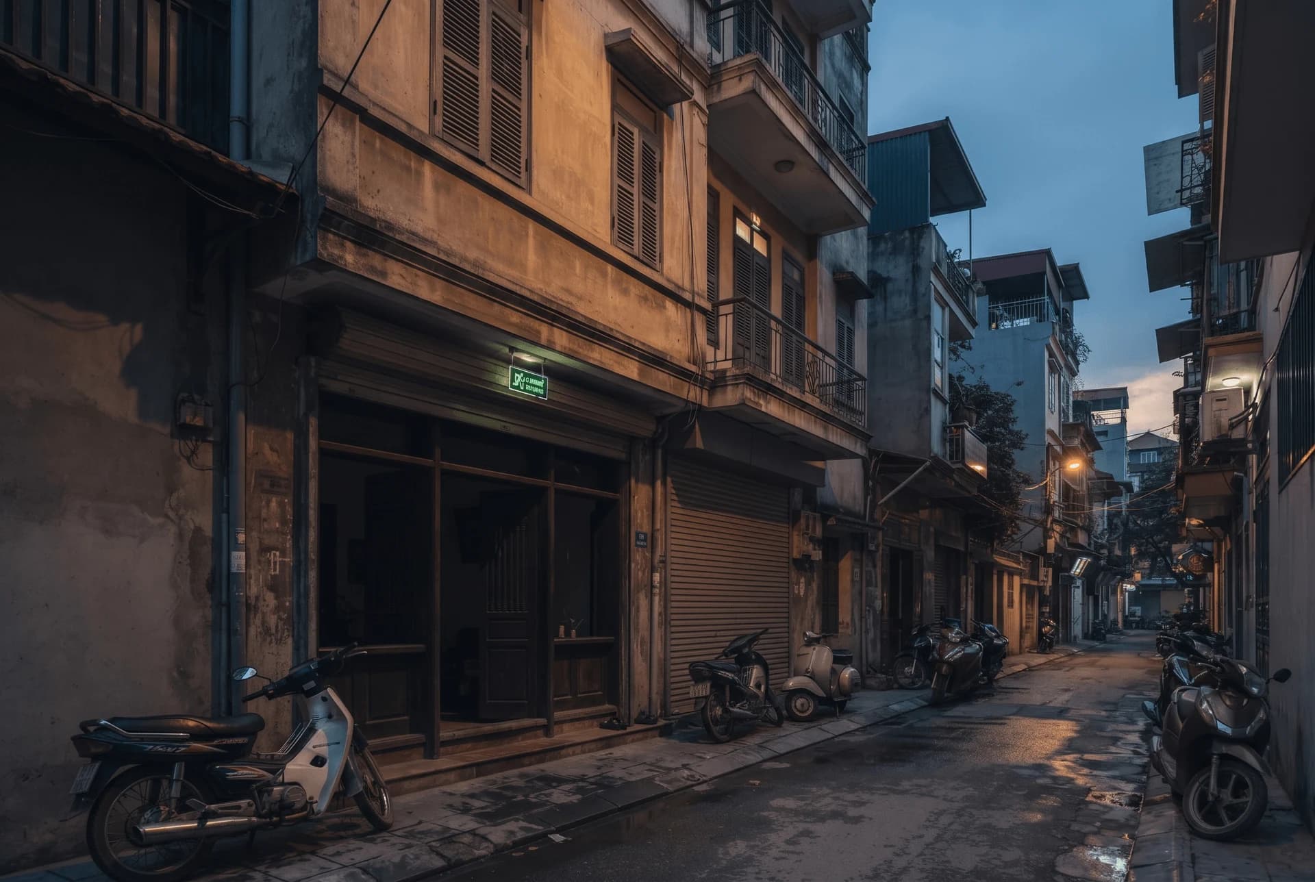 Dãy nhà ở kết hợp kinh doanh mặt phố được trang bị thiết bị PCCC
